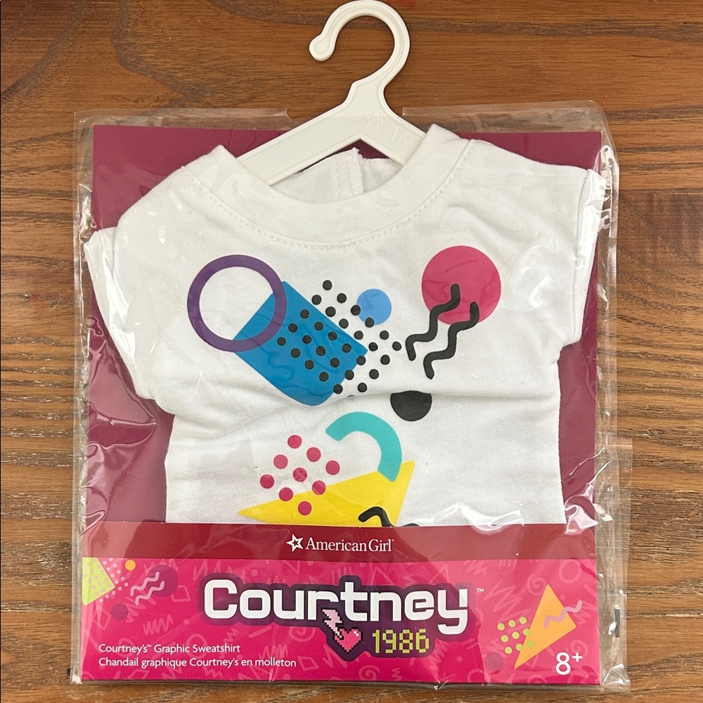 American Girl Courtney 1986 Graphic Sweatshirt - White and Multicolor